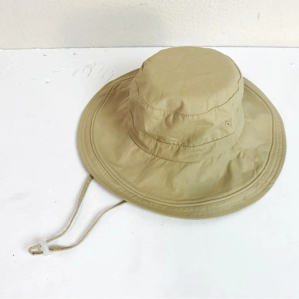 Hatiis Tan Wide Brim Sun Protection Breathable Cotton Hat Size M/L